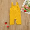 kids clothes girls Solid color Pit stripe romper infant toddler Tassel sling Jumpsuits summer fashion Boutique baby Climbing Clothing