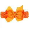 طفلة رباطات واسعة مرونة bowknot رئيس الفرقة hairbands للبنات طفل أطفال عمامة اكسسوارات للشعر صور الدعائم