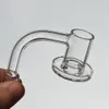 Spinner Quartz Banger Set Accessoires de tabagisme avec 1 verre Terp Perle et Capuchon de gluchon 1 Cône de verre 10mm 14mm 19mm Mâle / femelle Joint transparent pour pipe d'eau de la plate-forme DAB
