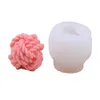 Craft Tools Silicone Candle Mögel Woolen Ball Form för tårta Decor Resin Ornaments DIY Wax Soap gör handgjorda konsthantverk XBJK2202