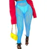 Womens Sheer Yoga 바지 디자이너 의류 메쉬 바지 원근감 엉덩이 리프팅 섹시 레깅스 캐주얼 여러 가지 빛깔의 바지