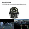 Car Rear View Camera 8 LED Round Back Up Night Vision Reversing Auto Parking Monitor 170 Degree Rearview Cameras Sensors9644858