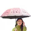 Paraguas plegable de moda Mujeres Parasol Hombres Niñas Anti-UV Impermeable Portátil Ocho Hueso Dibujos animados Chinchilla Viaje Paraguas 210721