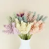 Dekorativa Blommor Kransar 6st / Bundle Pe Lavendel Artificial Granules Skum Berry Spike Bröllopsinredning Växter Vaser För Hem Tillbehör