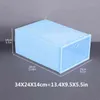 6pcs Plastic Shoes Case Thickened colorful Transparent Drawer Boxes Stackable Box Organizer box 211102