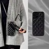 Designer luxe lanyard handtas lederen kisten voor iPhone 12/11/11Pro/13 14 Pro Max promax 14Plus XR XSMAX X/XS 7P/8P7/8/Designers Lady Case Cover Crossbody