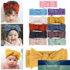 Children Ears Hair Ornaments Tie Bow Headband Hoop Stretch Knot Cotton Headbands Accessories For Toddlers Turban OWC7071