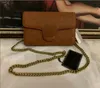 Kette Prägung Mode Leder Schultertasche Umhängetasche Messenger Gold Marmont Taschen Handtaschen Tote Top Qualität runder Kreis Stirn 9985# hj