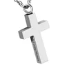 Kremeringsmycken Cross Pendant Halsband souvenir smycken Ashes urn-in kärleksfullt minne202w