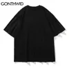 Oversized Tshirts Harajuku Zwierząt Koi Streetwear Hip Hop Casual Fashion Summe Loose Bawełniane Tees Mężczyźni Topy 210602