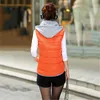 Vinter ner Bomull Vest Kvinnor Kort Slim Orange 9 Färger M-3XL Plus Storlek Höst Koreansk Fashion Ärmlös Outwear LR927 210531