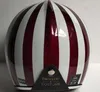 オートバイヘルメットMotocross Masei Ruby Vintage Helmet Half Open Face ABS CASQUE 501 RED2393233