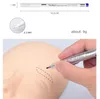 Pióro marker skóry chirurgicznej z linijką pomiarową Microblading Positioning Makeup Tool