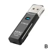2 i 1 minneskortläsare USB3.0 Micro SD TF Trans-Flash Drive Multi-Card Writer Adapter Converter Tool för bärbara tillbehör