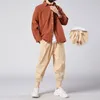 MrGB Men Cotton Linen Jogger Trousers Streetwear Casual Man Harem Pants Solid Color Cargo Pants Oversized Men's Clothing 220311