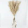 Decoratieve Bloemen Kransen 5 Stuks Faux Pampas Gras Grote 120/100/85Cm Boeket Nep Kunstmatige Decor Hoge pluizige Stengels Woonkamer