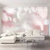 Personnalisé 3D Po Fond d'écran moderne abstrait plume art peinture murale imperméable toile salon chambre papiers peints décor à la maison 210722