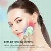 CkeyiN GREEN Face Beauty Machine 7In1 EMS LED Ljus Rynkborttagning Hudstramning Uppvärmd Vibration Eye Massager Wand 5 220216