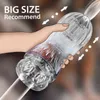 Nxy Men Masturbators Reusable Vacuum Masturbation Cup Soft Pussy Transparent Vagina Sexy Pocket Male Masturbator Endurance Exercise Sex Toys for 1210