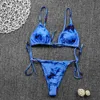 Летняя галстука краситель пляжный купальник S для женщин сексуальные купальники купальниц жанков женские бикини синий розовый зеленый 210520