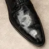 Sommer Echtes Kuh Leder Brogue Hochzeit Schuhe Herren Casual Wohnungen Schuhe Vintage Handgemachte Oxford Schuhe Für Männer Schwarz
