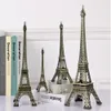 Vintage Design Metal Crafts 3D Paris Eiffeltornet Metallisk modell Bronsfärg Hem prydnad för födelsedagshändelse Skytte Prop Bröllopsdekorationstillbehör
