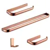 Luxe Rose Gold Badkamer Accessoires Messing Papierhouder Handdoek Bar Robe Ring Bad Hardware Sets Accessoire Set6020608