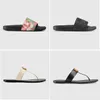 2021 Designer kvinna toppkvalitet G Tofflor herr tofflor Gear underdel Flip Flops dam lyxiga sandaler mode causal skor storlek 35-46 US 12 med låda