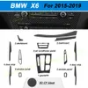 Interieur Centrale Configuratiepaneel Deurhendel 3D 5D Koolstofvezel Stickers Decals Auto-Styling Cover Onderdelen Producten Accessoires voor BMW X5 F15 / X6 F16 jaar 2014-2018