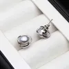 925 Sterling zilveren sieraden parel oorbellen fijne natuurlijke witte stud voor vrouwen groothandel 220125