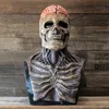 Halloween Movable Jaw Full Head Skull Mask Skeleton Mask Halloween Costume Horror Evil Scary Masks Holiday Party Masquerade