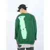 Joint Men's Hoodies vlones pull vert hip-hop marée marque automne et hiver lâche oversize col rond haut