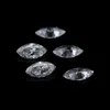 EF Color 2 * 4mm Marquise Shape Loose Moissanites Gems Kamienie Testowane Pozytywne