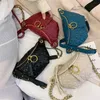 Design Women Chest bag Diamond pattern chain Belt PU Leather Chain Small Shoulder Messenger Bag Lady purses wallet