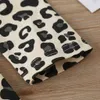 Kleinkind Kinder Baby Mädchen Kleid Leopard Print Langarm Lotus Blatt Rundhals Kleid Mode Kinder Kleid Kleidung Q0716