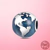 Серебряная застежка 925 стерлингового серебра CZ Pave Clip Charm Daisy Beads Plactper Fit Pandora браслет ювелирных изделий клип