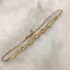 BlueStarの女性のブレスレットトルコの目宮真樹レターPulseras Mujer Moda Chic Handmadeタッセルクリスタルビーズアームバンド