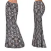 Skirts HAOOHU 2021 Fashion Maxi Long Skirt Floor Length Ladies Elastic High Waist Women Snake Printed Boho Vintage