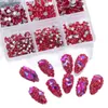 Nagelkonstdekorationer 1728 st färgglada flatback glänsande kristaller ab rhinestones SS6SS8SS10SS12SS16SS20 nonfix bulk för Gems9818493