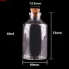 24pcs 60ml Size 40*75*12.5mm Transparent Glass Bottles with Cork Stopper Empty Spice Jars Gift Crafts Vialsgoods