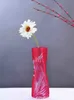 50pcs Creative Clear PVC Plastic Vases Water Bag Eco-friendly Foldable Flower Vase Reusable Home Wedding Party Decoration RH3641