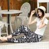 New Ethnic Style Bohemian Thailand Lantern Pants Beach Pants Female Summer Cotton Silk Harem Pants Casual Thin Vintage Q0801