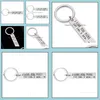 Keychains Fashion Aessories Ik hou meer van je de eind Creative Keyrings winnen koppels Keychain Roestvrij staal Key Holders Party Favor Drop