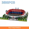 Architettura Blocco Old Trafford Campo da calcio Giocattolo Nou Camp Stadium Building Milano Micro Blocchi Mattoni educativi Regali per bambini X0522