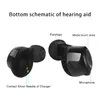 البسيطة غير مرئية CIC سمعت السمع قابلة للشحن مكبر للصوت سماع الأذن مساعد المساعد لسمع المسنين فقدان الناس