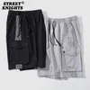 Pantaloncini da uomo casual traspiranti moda estiva Jogger comodi pantaloni larghi elastici in vita Hip Hop Harajuku Streetwear Skateboard 210714
