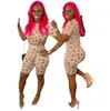 Sexy twee stuk Outfits Clubwear Slim-fit Korte Mouw Top en Broek Maan 2 PEEE SET Dames Matching Sets Sweat Suits X0709