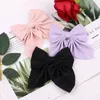 11.5 CM Korean Style Fashion Handmade Bowknot Baby Hairpin Solid Color Bows Duckbill Clip DIY Ponytail Headwear Hair Accessories