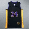 Mens Black Retirement Recordative Edition Basketball Jerseys Authentic Stitched Los Angele Mamba Jersey With Real Tags