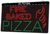 TC1382 Fire Baked Pizza Bar Pub Dual Color Light LED LED 3D Varejo por atacado